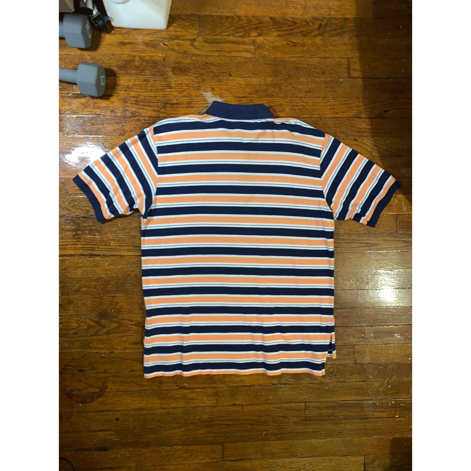 Polo Ralph Lauren × Vintage Polo Ralph Lauren Striped Polo Shirt XL Navy Orange White Size US XL / EU 56 / 4 - 3 Thumbnail