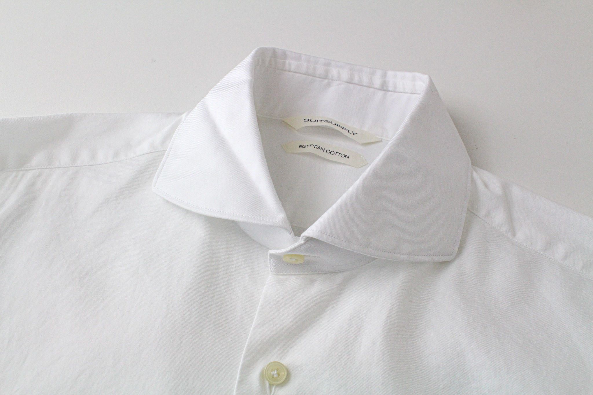 Suitsupply 38/15 Slim White Cotton Cutaway Twill 72600 Size 38R - 3 Thumbnail