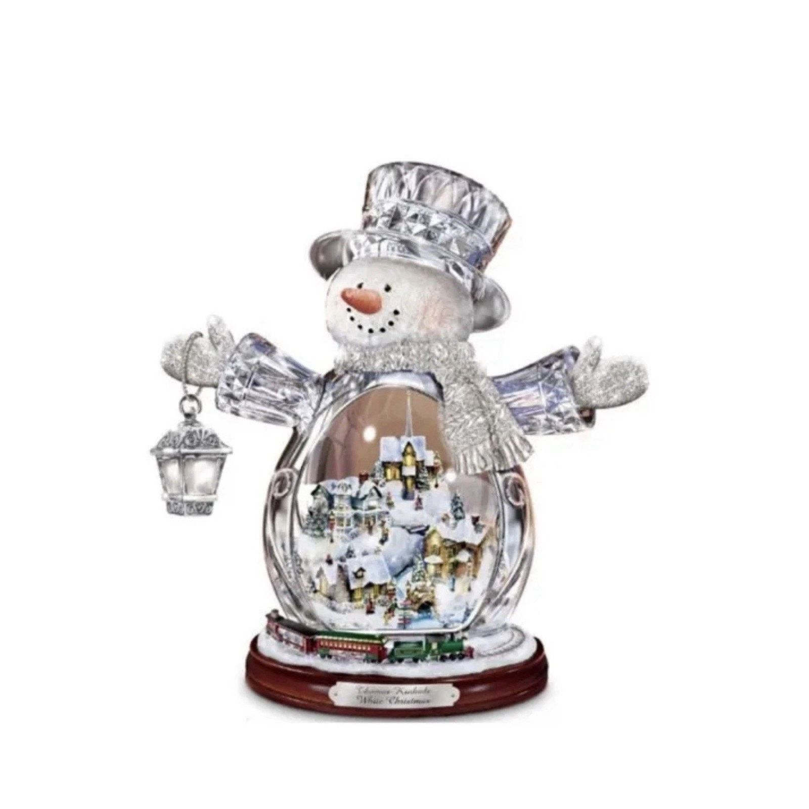 Other Bradford Thomas Kinkade Crystal Snowman with Light Size ONE SIZE - 9 Thumbnail
