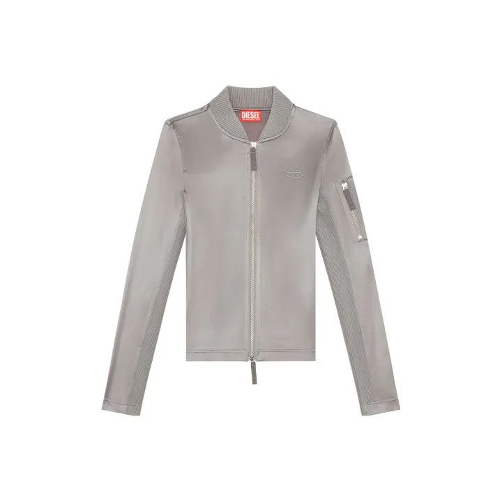 Diesel Logo Print Long Sleeve Jacket 0079