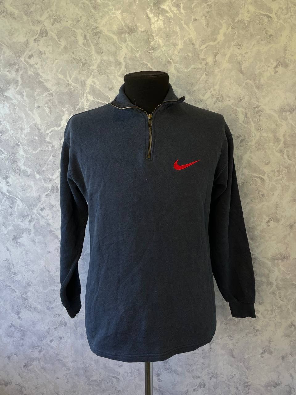 Nike × Vintage Vintage Nike Zip 1/4 sweatshirt logo rare size L Y2K Size US L / EU 52-54 / 3 - 1 Thumbnail