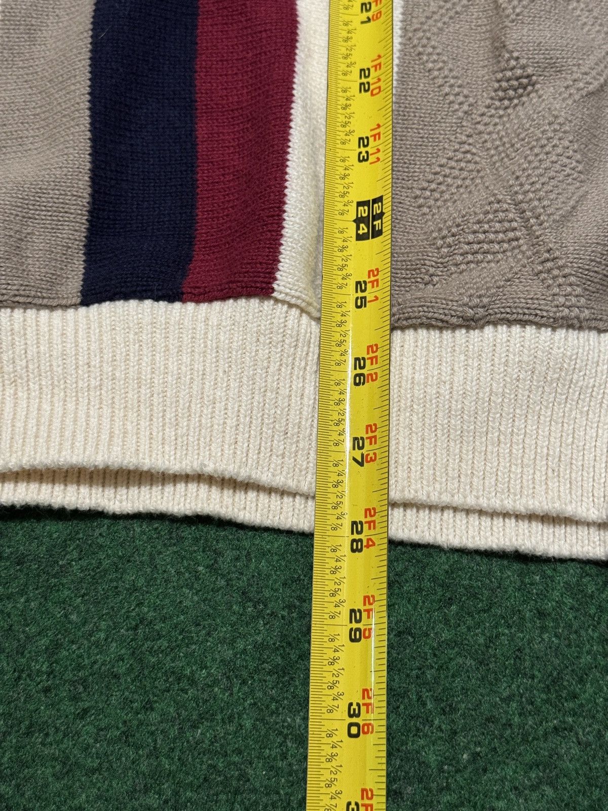Vintage Vintage 90s Carmel Knit Golf Knit Lrg Cotton Mens Sweater Size US L / EU 52-54 / 3 - 6 Thumbnail