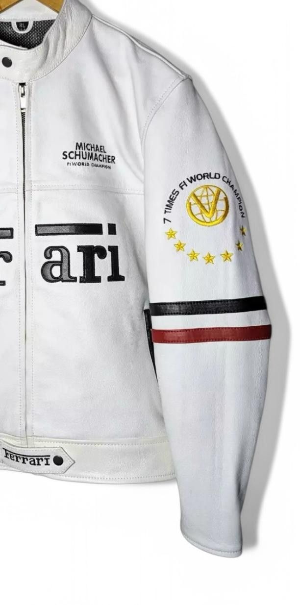 Ferrari × Vintage Vintage Ferrari Leather Jacket Size US L / EU 52-54 / 3 - 3 Thumbnail