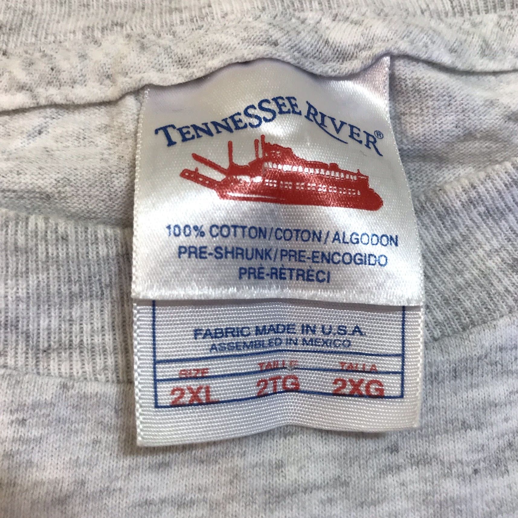 Vintage VINTAGE Tennessee River 90s T-Shirt Adult 2XL Gray Rockabilly Mens Size US XXL / EU 58 / 5 - 3 Thumbnail