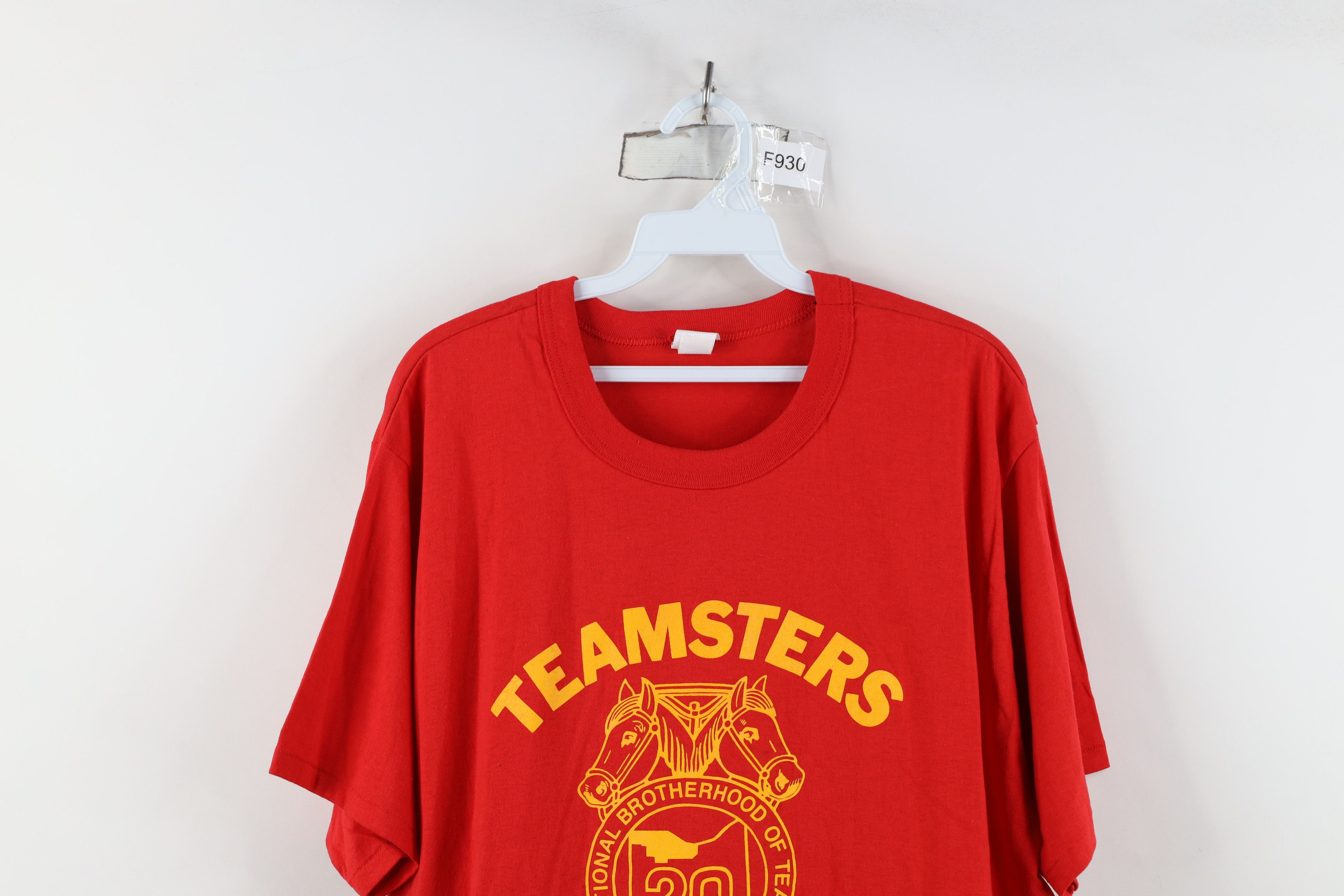 Vintage Vintage 70s Teamsters Local 20 Short Sleeve T-Shirt USA Size US XXL / EU 58 / 5 - 2 Thumbnail