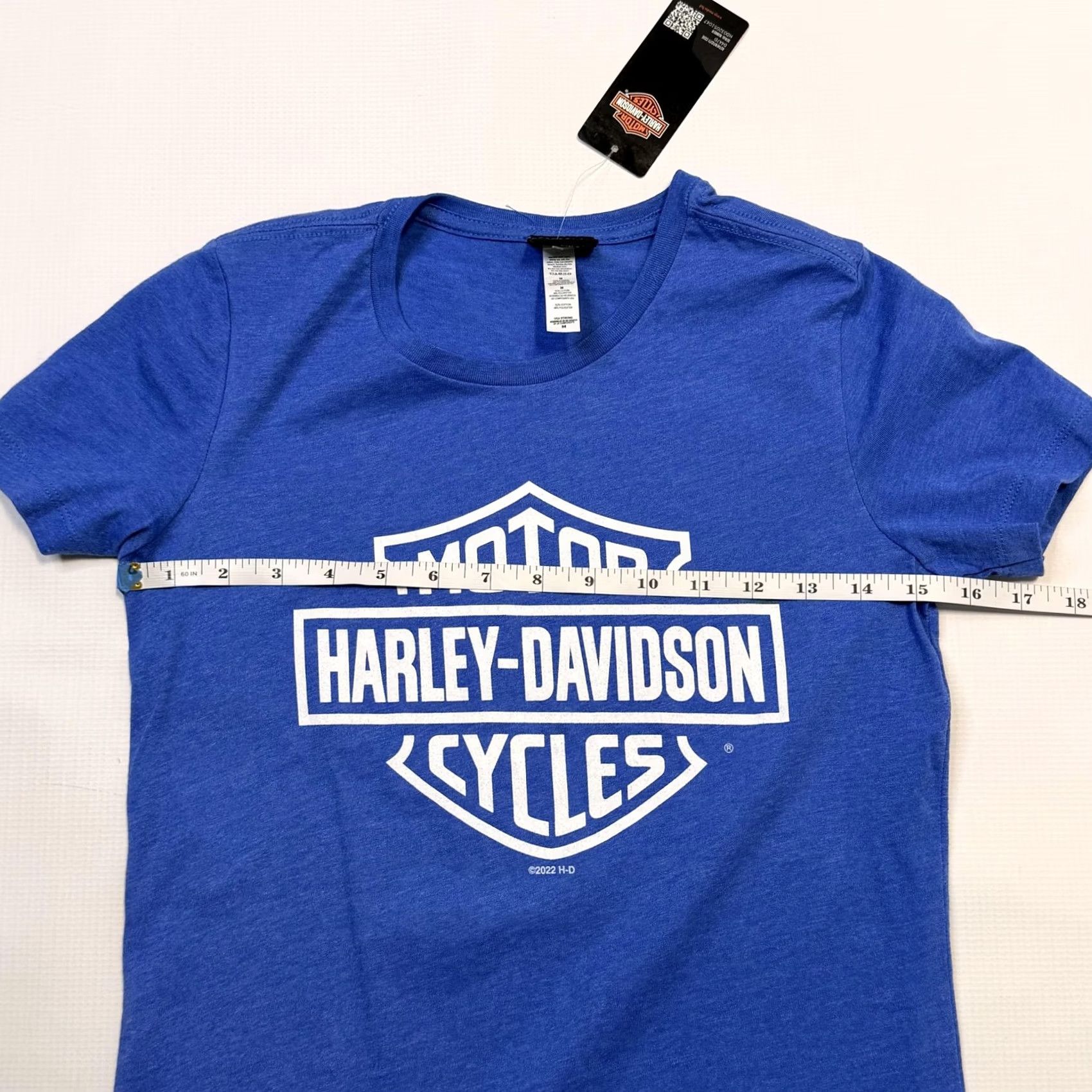 Harley Davidson Harley-Davidson Shirt Womens Medium Blue Crewneck Las Vegas Nevada Graphic Tee Size M / US 6-8 / IT 42-44 - 7 Thumbnail