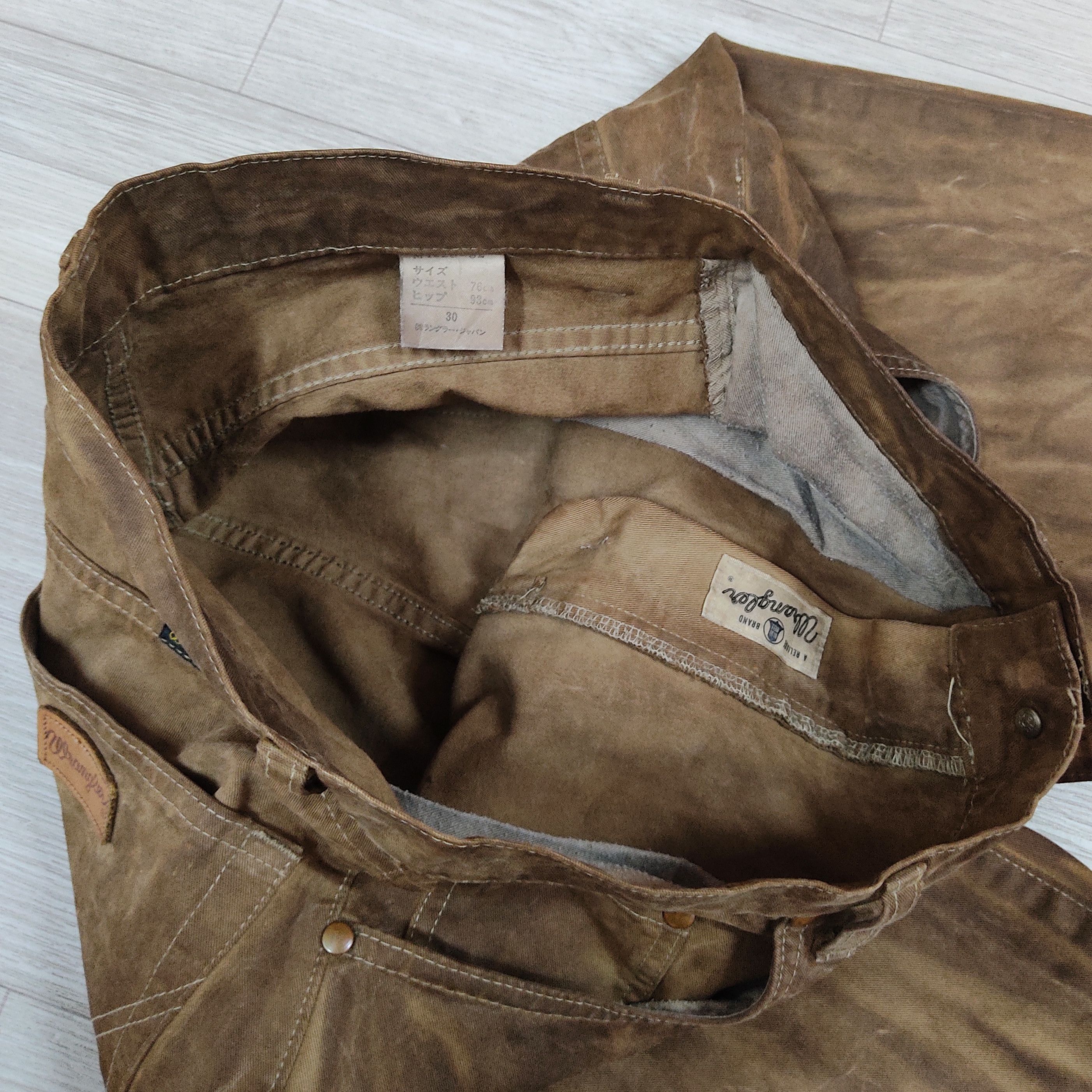 Wrangler Wrangler Blue Bell Rustic Brown Washed Denim Pants Size US 29 - 9 Thumbnail