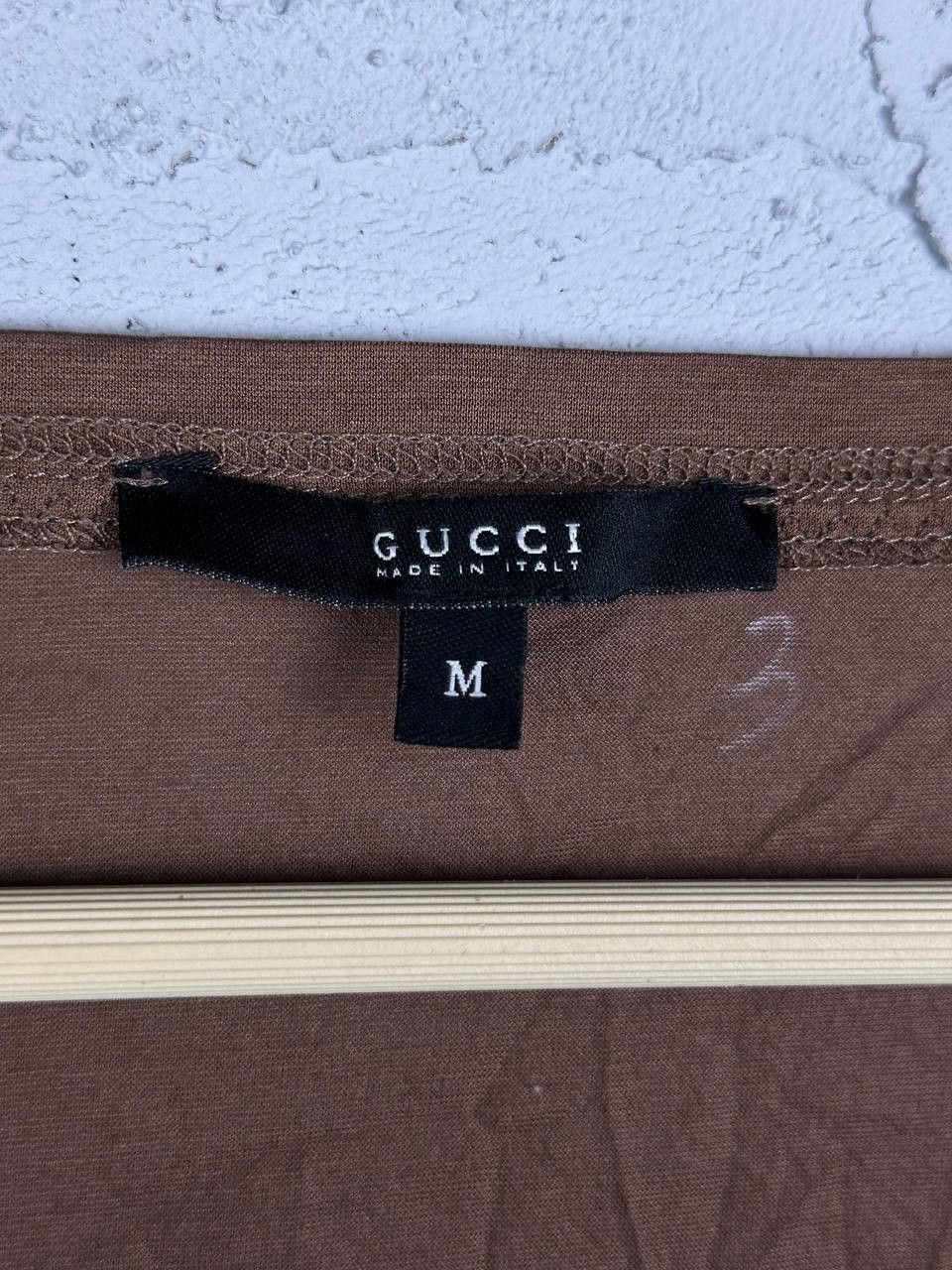 Designer × Gucci Vintage Gucci Ultra Light Brown Longsleeve Size M / US 6-8 / IT 42-44 - 5 Thumbnail