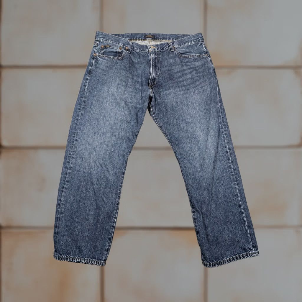 Polo Ralph Lauren Polo Ralph Lauren Jeans Mens 38x30 Blue Medium Wash Classic Fit Straight Leg Size US M / EU 48-50 / 2 - 1 Thumbnail