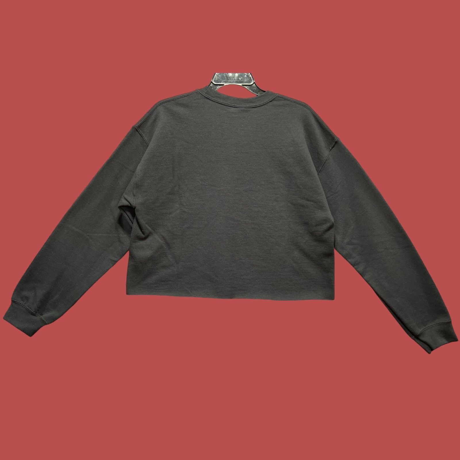 Gildan Gildan - Women's Long Sleeve Printed Sweatshirt - Black - Me Size M / US 6-8 / IT 42-44 - 2 Thumbnail
