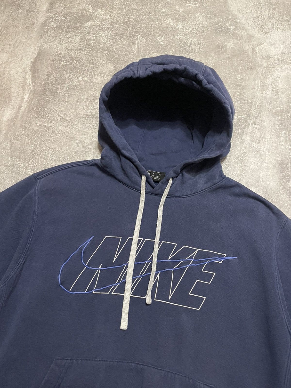 Nike × Vintage Vintage Nike Swoosh Logo Hoodie Pullover Y2K Size S Size US S / EU 44-46 / 1 - 2 Thumbnail