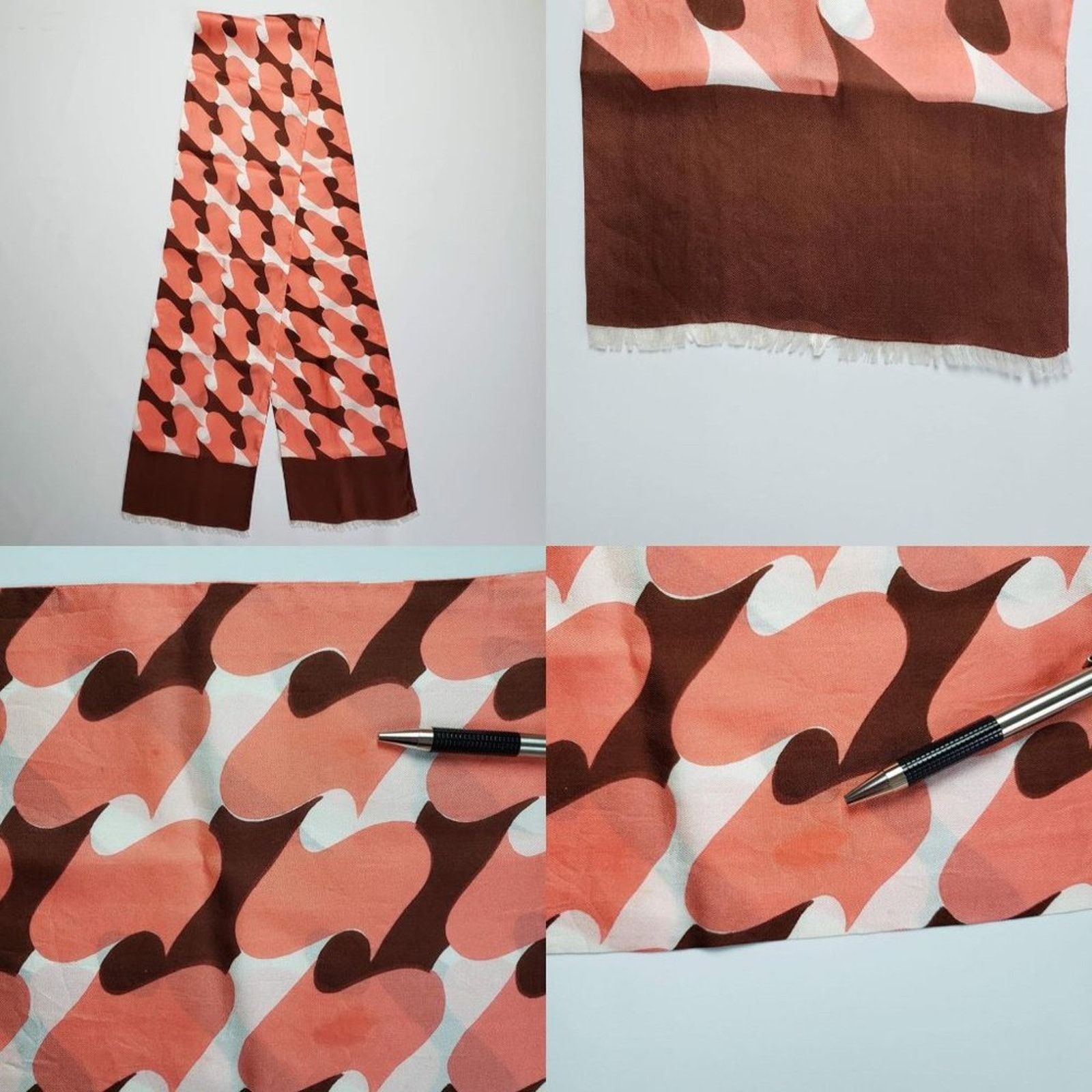 Other 4 Women’s Vintage Scarves | P.Z., Unbranded - Brown Pink Size ONE SIZE - 2 Thumbnail
