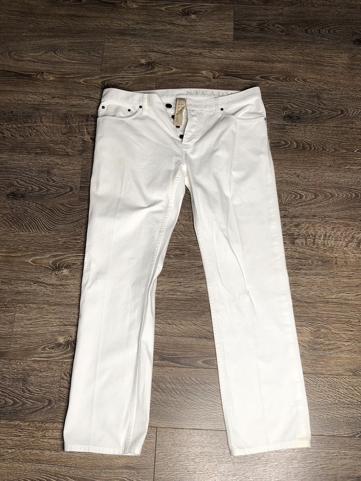 image of White Burberry Pants, Men's (Size 36)