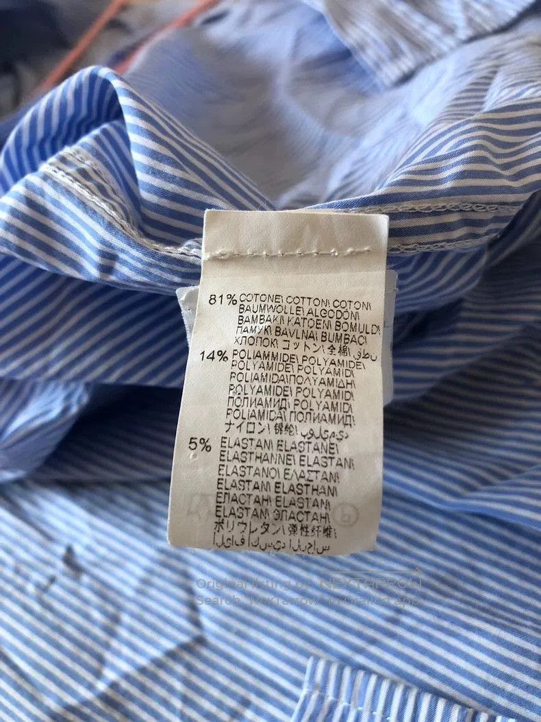 Brunello Cucinelli Brunello Cucinelli Blue Stripe Slim Shirt. Size US L / EU 52-54 / 3 - 9 Thumbnail