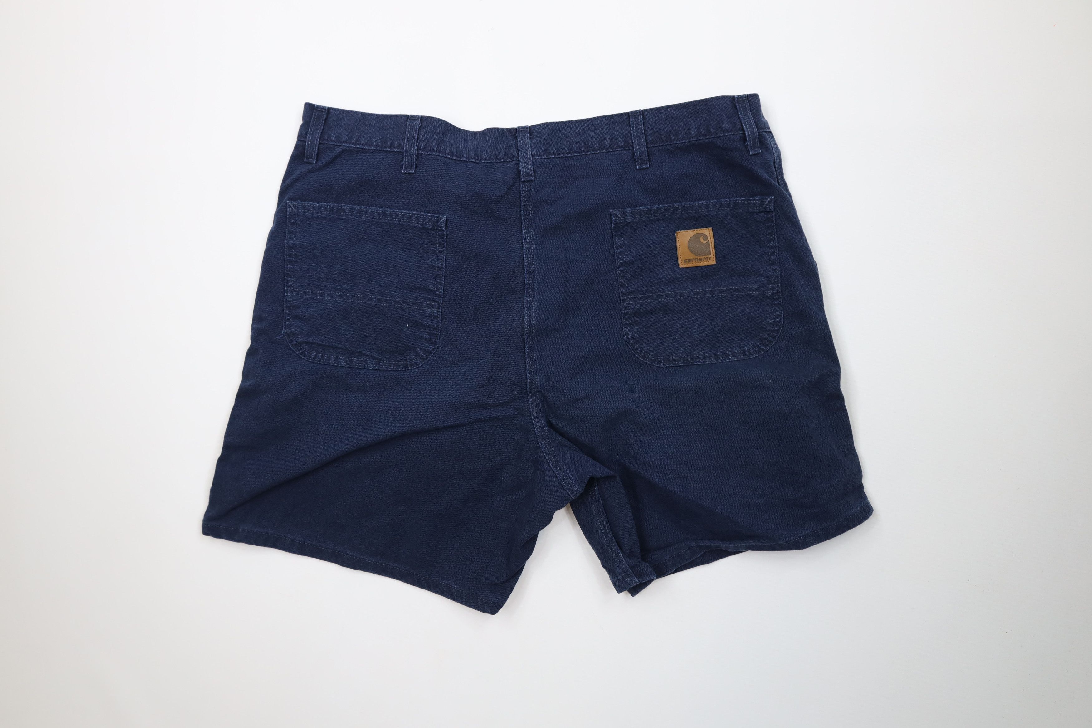 Carhartt Vintage 90s Carhartt Knee Canvas Dungaree Shorts Blue USA Size US 42 / EU 58 - 7 Thumbnail