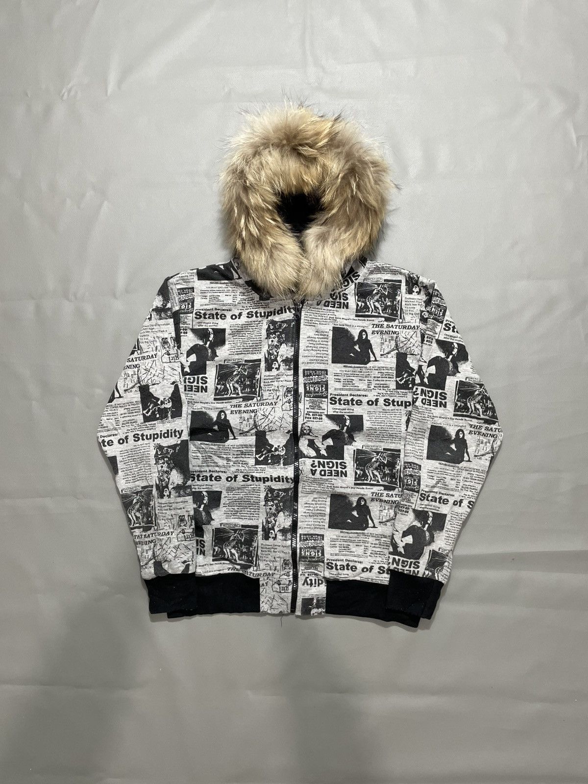 Hysteric Glamour Japanese clashahead poem Zip Fur Hoodie lgb style Size US M / EU 48-50 / 2 - 1 Thumbnail