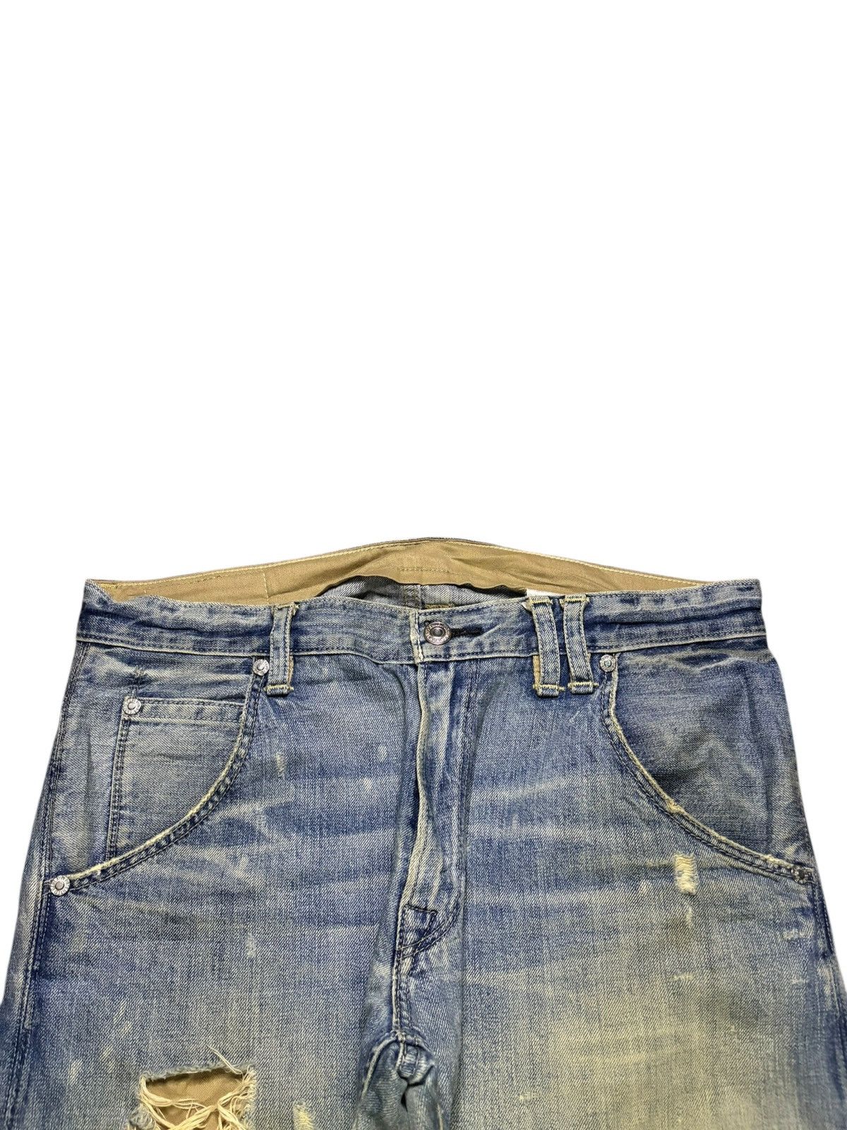 Levi's Vintage Y2k Levis 514 Mud Wash Distress Loose Baggy Jeans Size US 35 - 4 Thumbnail