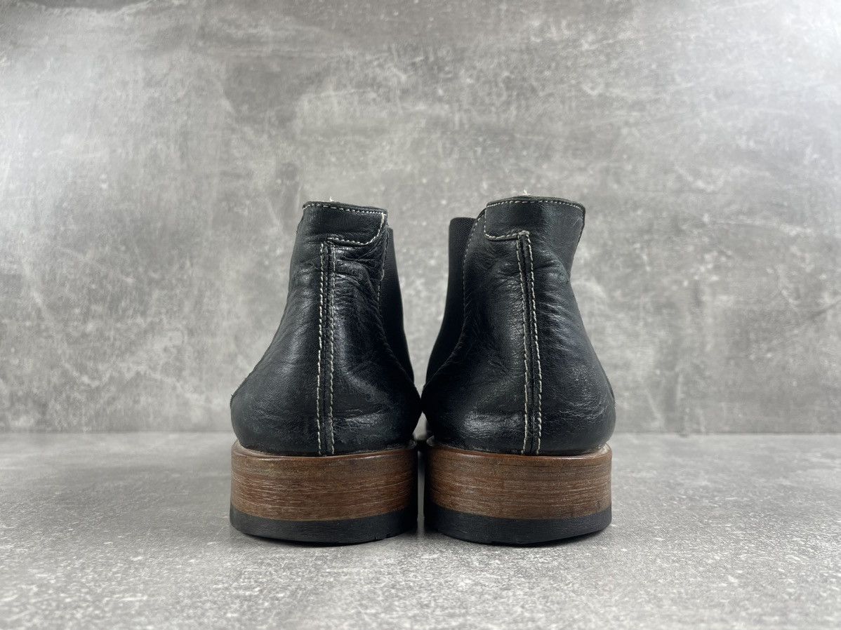 MoMA Moma Dark Green Leather Avant Garde Chelsea Ankle Boots Size US 8 / EU 41 - 6 Thumbnail