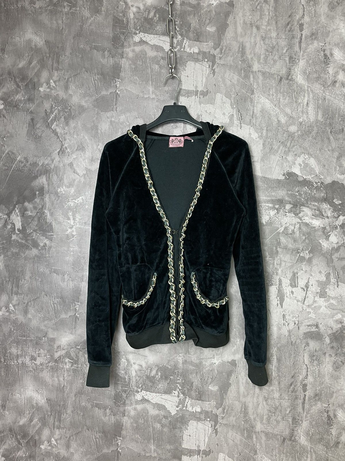 Juicy Couture × Vintage Juicy Couture vintage velvet zip-up hoodie Size M / US 6-8 / IT 42-44 - 1 Thumbnail
