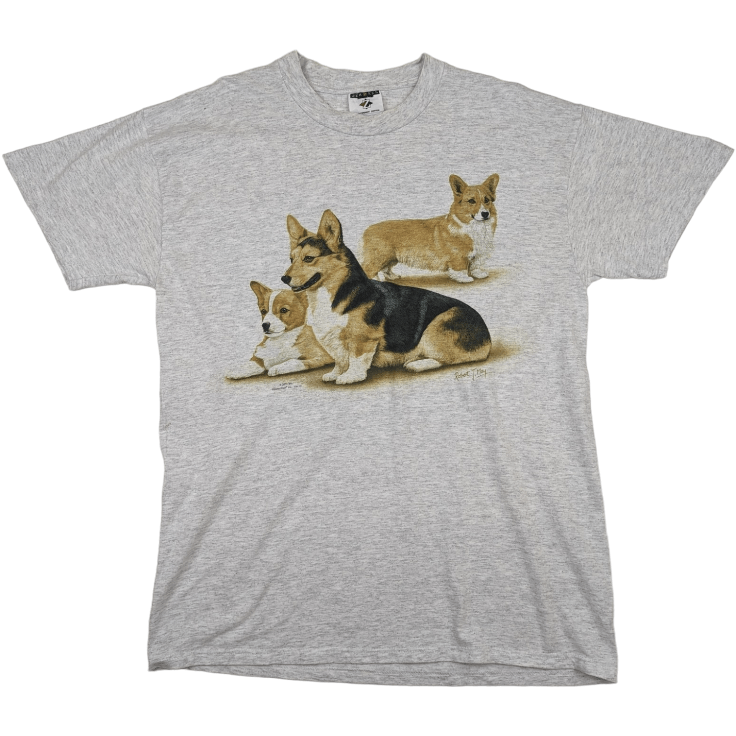 Jerzees Vintage 90's JERZEES Cute Dog Animal Graphic T-Shirt Size US M / EU 48-50 / 2 - 3 Thumbnail