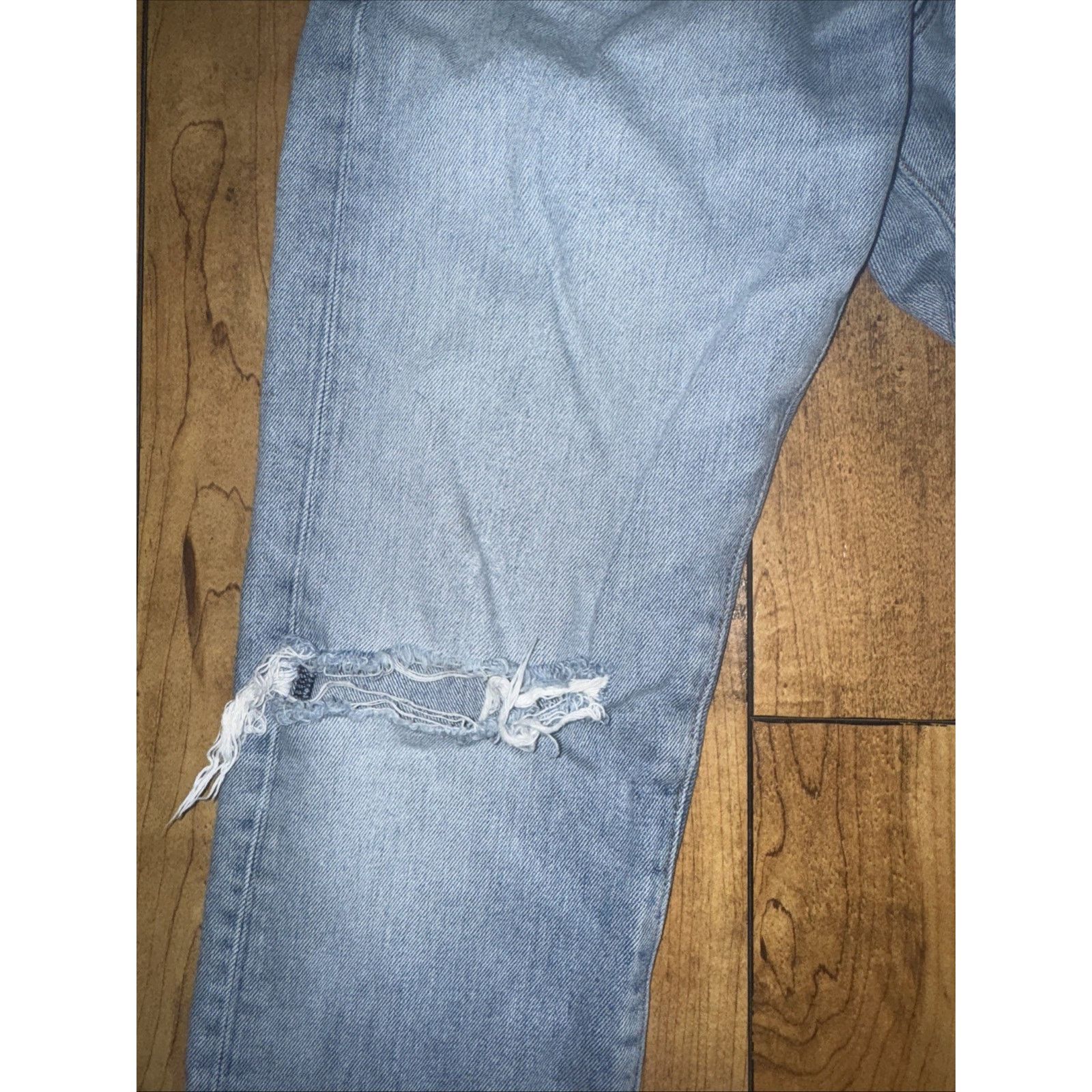 Buck Mason Buck Mason Button Fly Stone Washed Ripped Jeans 28x26 Skinny Size US 28 / EU 44 - 3 Thumbnail