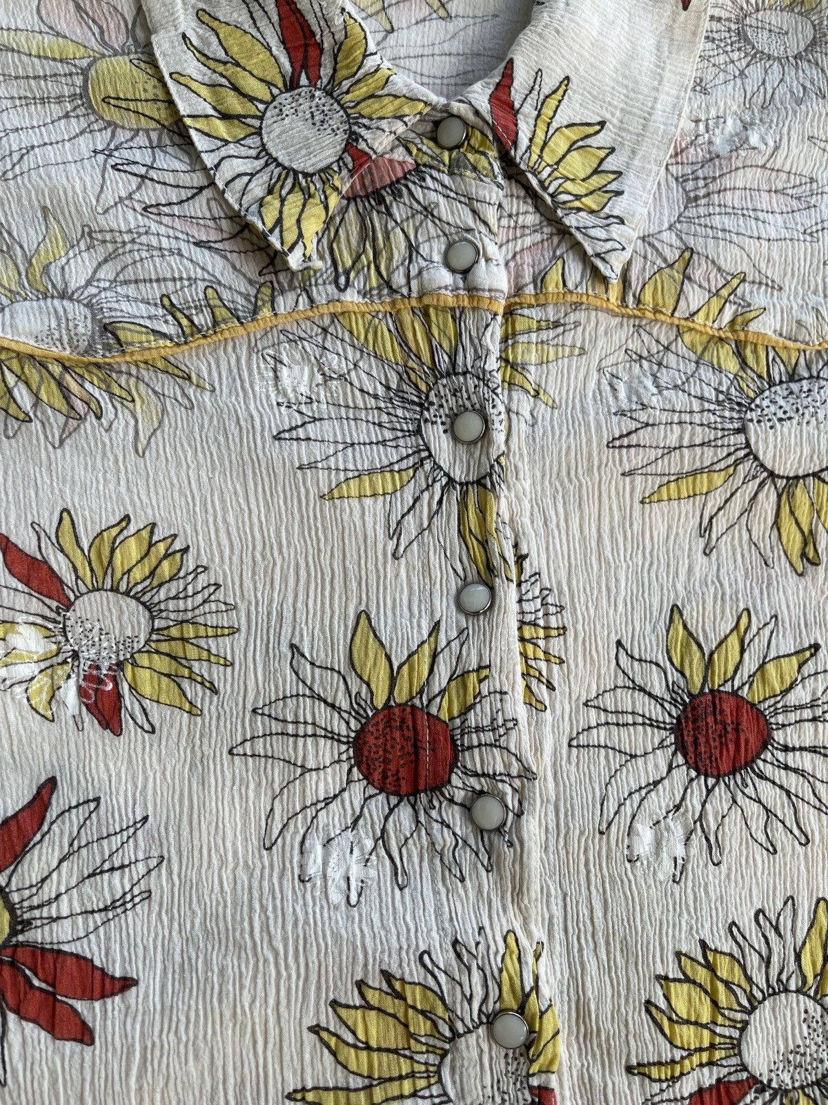 Issey Miyake Tsumori Chisato Pleats Please Flower Shirt Size S / US 4 / IT 40 - 9 Thumbnail