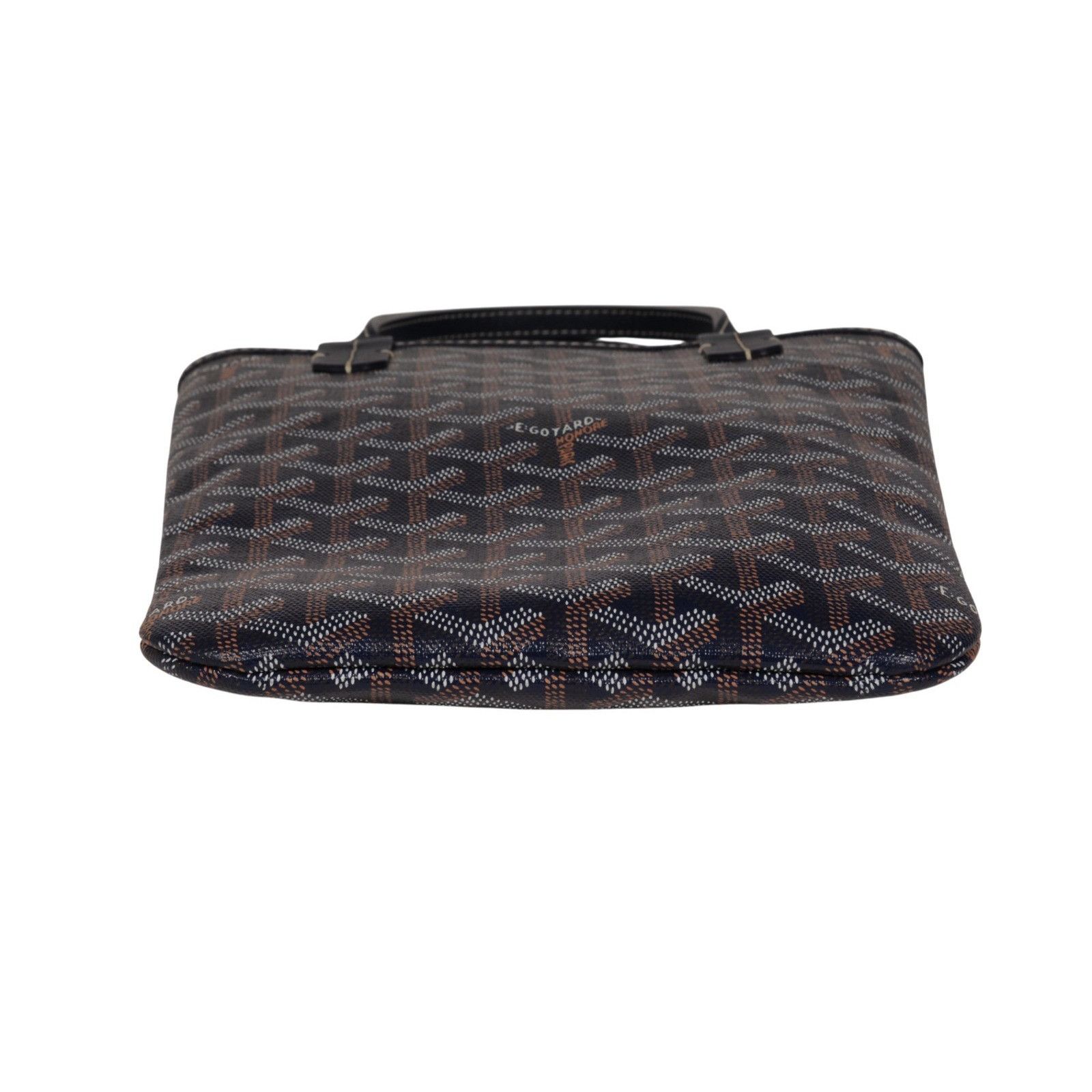 Goyard Mini Poitier Tote Navy Bag Blue Goyardine Reversible Size ONE SIZE - 5 Thumbnail