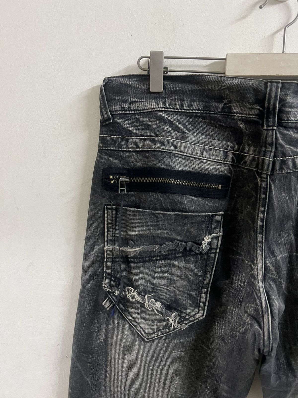 Designer × Hysteric Glamour × Japanese Brand FLARED🔥BLOW BY BLUE DISTRESSED DENIM PANT Size US 36 / EU 52 - 14 Thumbnail