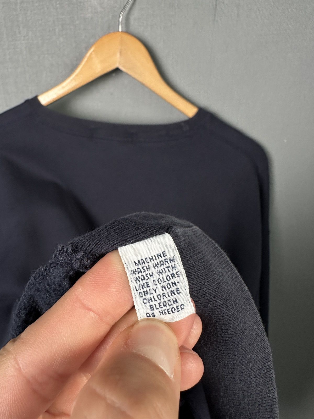 Polo Ralph Lauren 90s POLO RALPH LAUREN Distressed Sweatshirt Navy Blue XL Size US XL / EU 56 / 4 - 10 Thumbnail