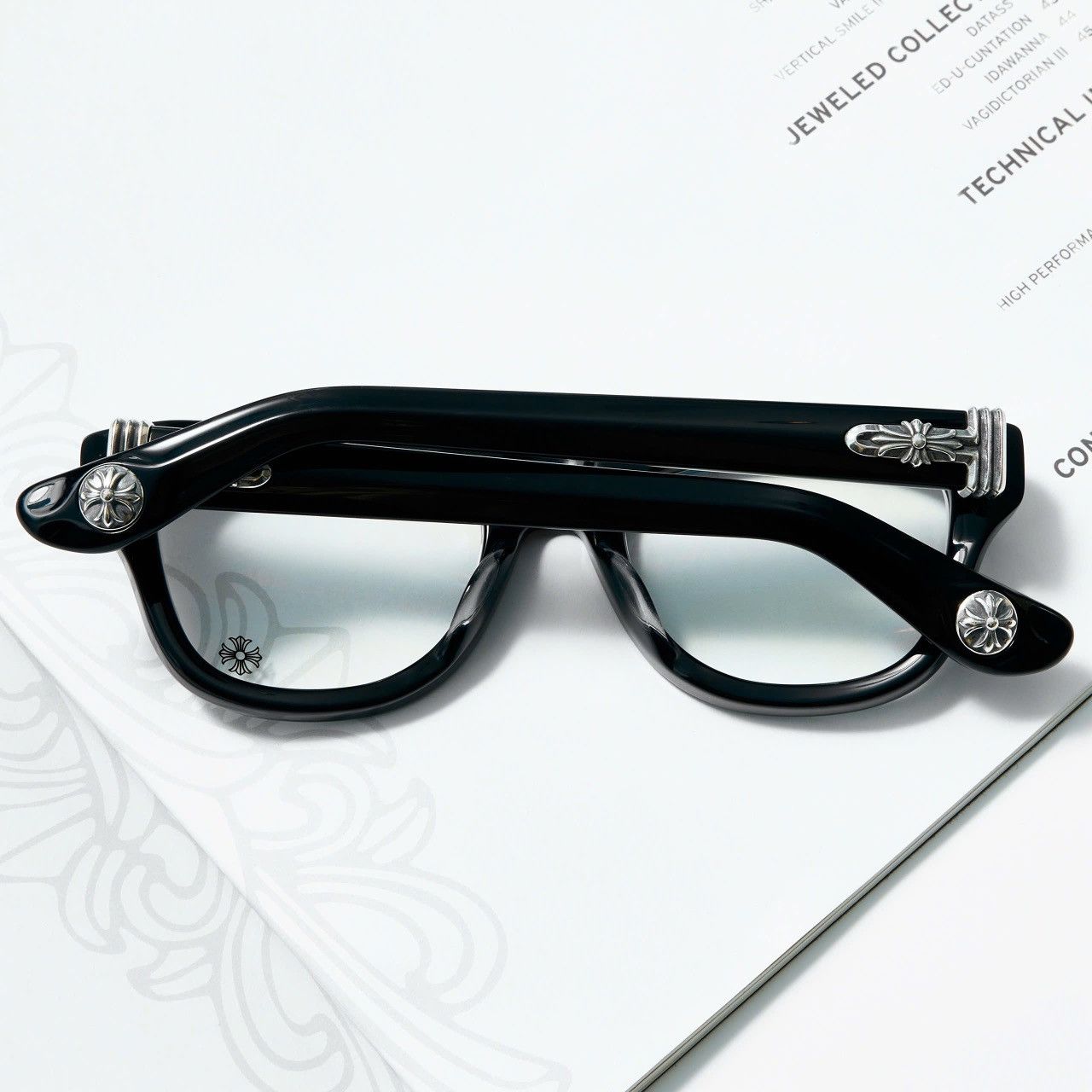 Chrome Hearts CHROME HEARTS TRITITSAGAIN BLACK GLASSES Size ONE SIZE - 7 Thumbnail