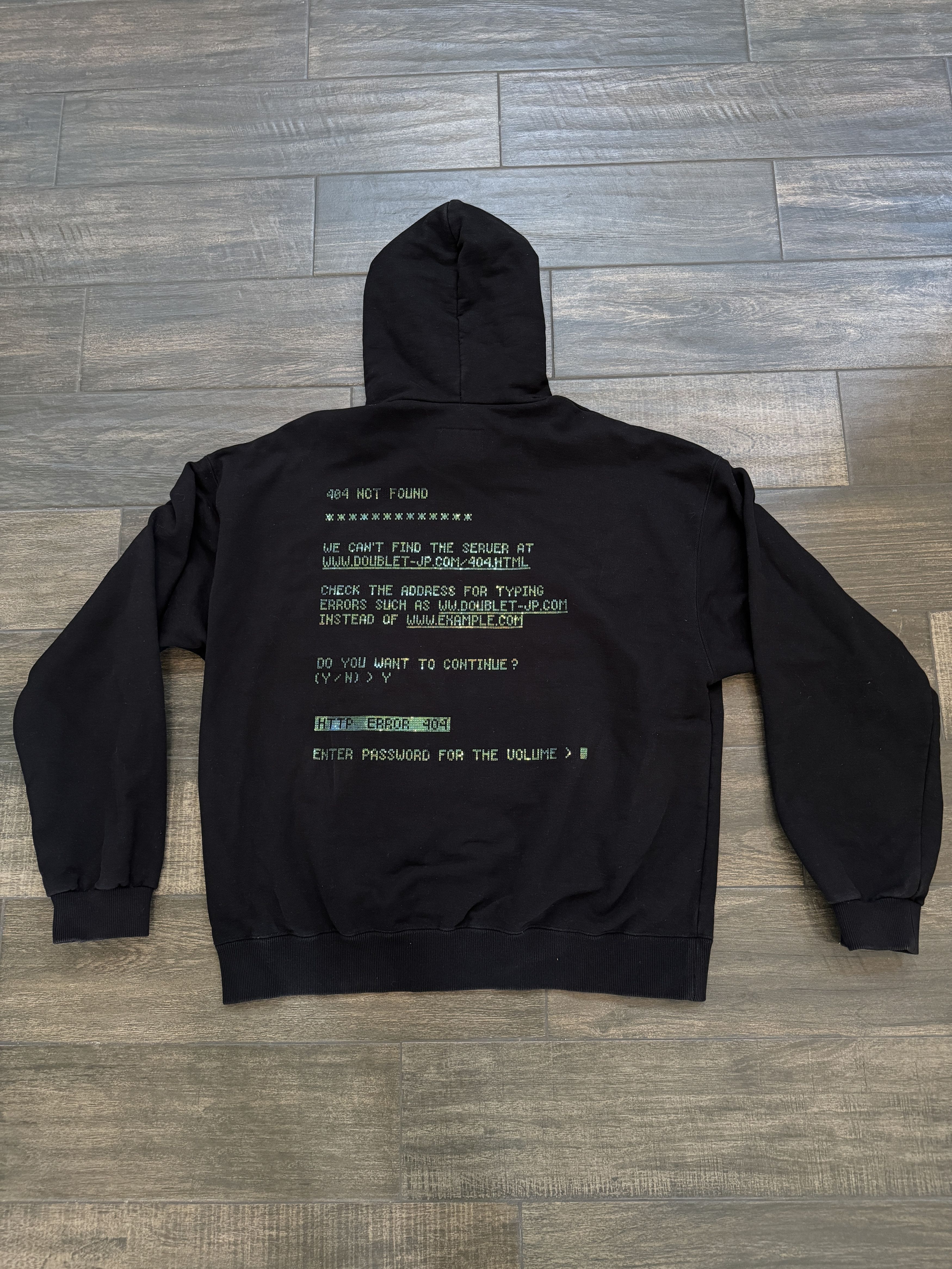 Doublet Doublet 404 Error Sequin Hoodie Size US M / EU 48-50 / 2 - 1 Thumbnail