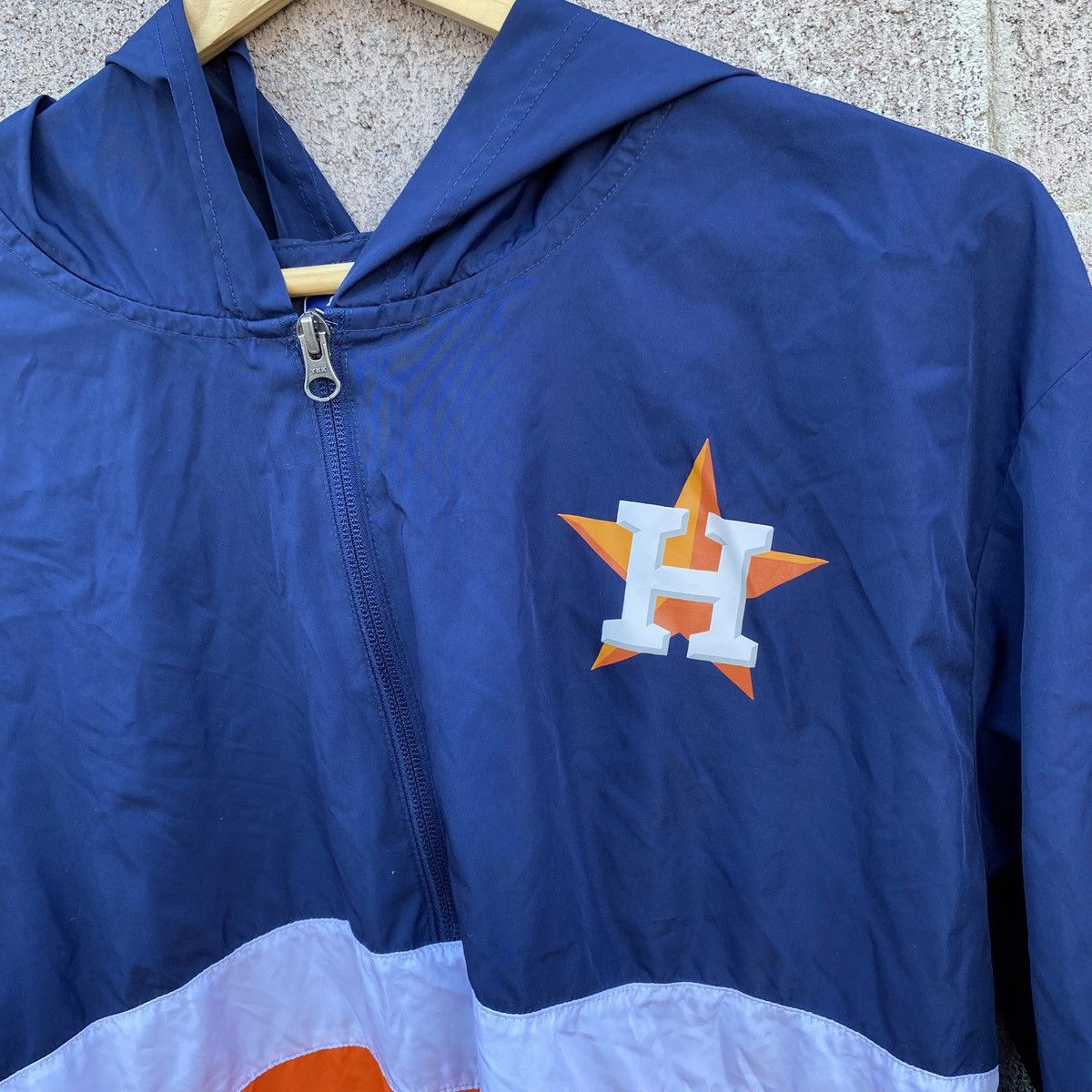 Majestic HOUSTON ASTROS 1/2 Zip Pullover Hoodie Windbreaker Medium Size US M / EU 48-50 / 2 - 3 Thumbnail