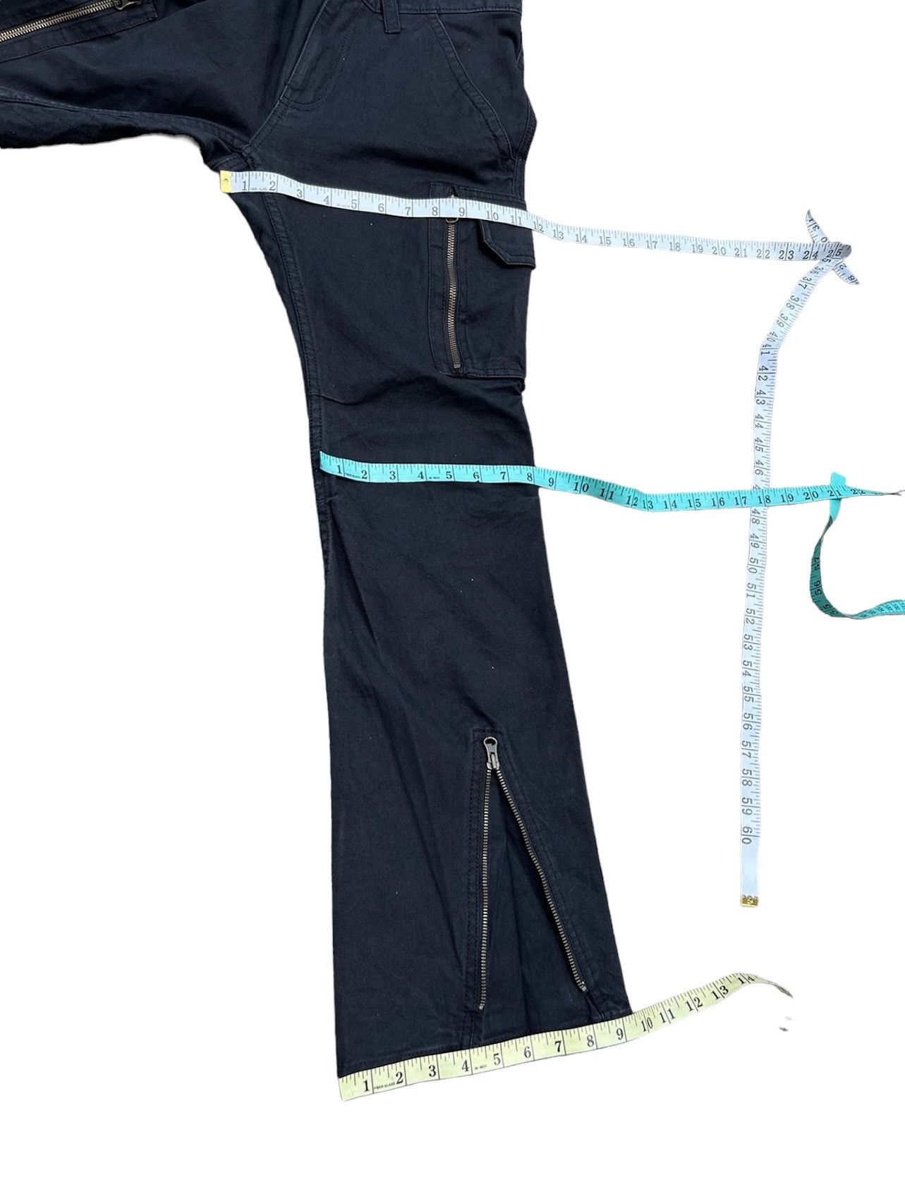 wjk Acoustic Japan Black Parachute Flare Cargo Trouser Pant Size US 31 - 5 Thumbnail