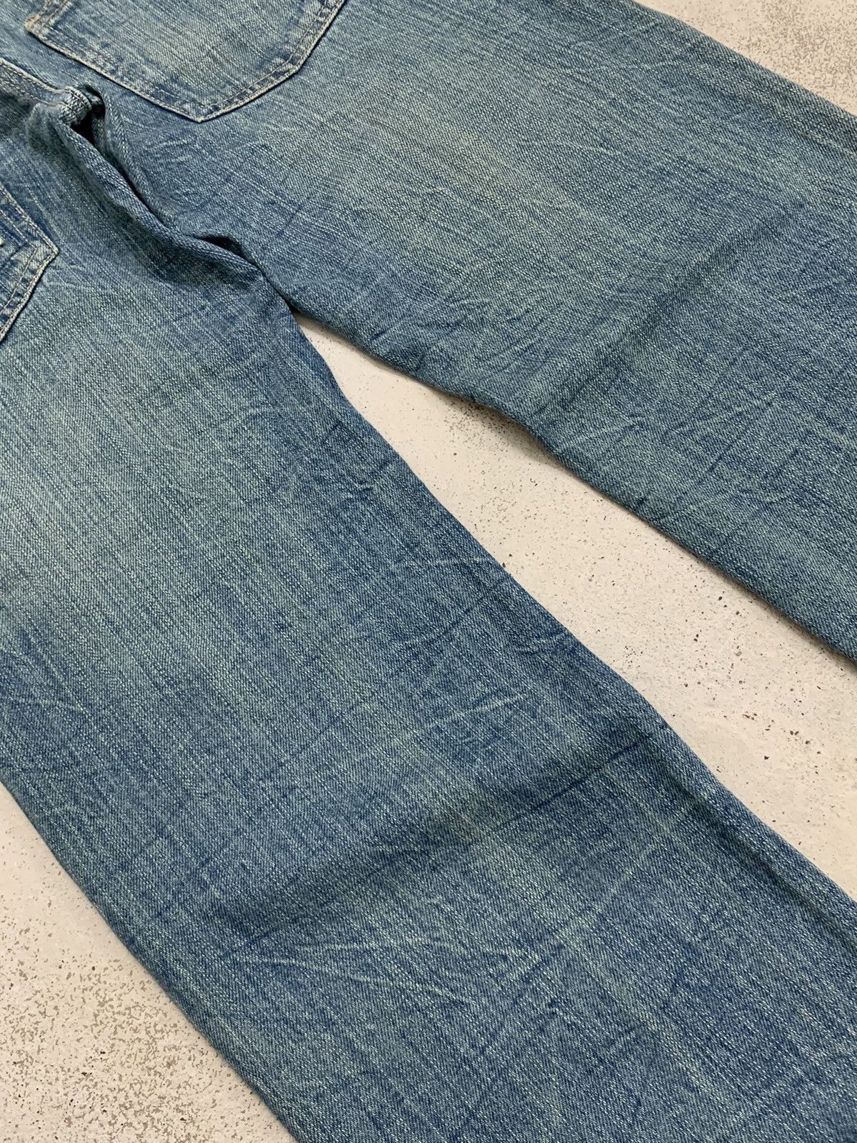 20471120 Double Waist Tartan Plaid Junya Style Distressed Rusty Denim Size US 27 - 13 Thumbnail