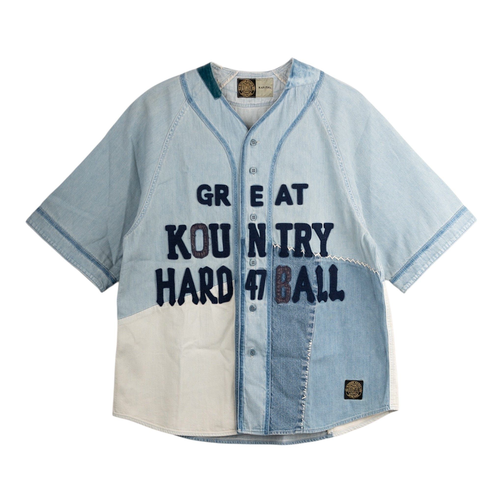 Kapital 8oz Deconstruction Denim Jersey Blue Size US XL / EU 56 / 4 - 1 Thumbnail