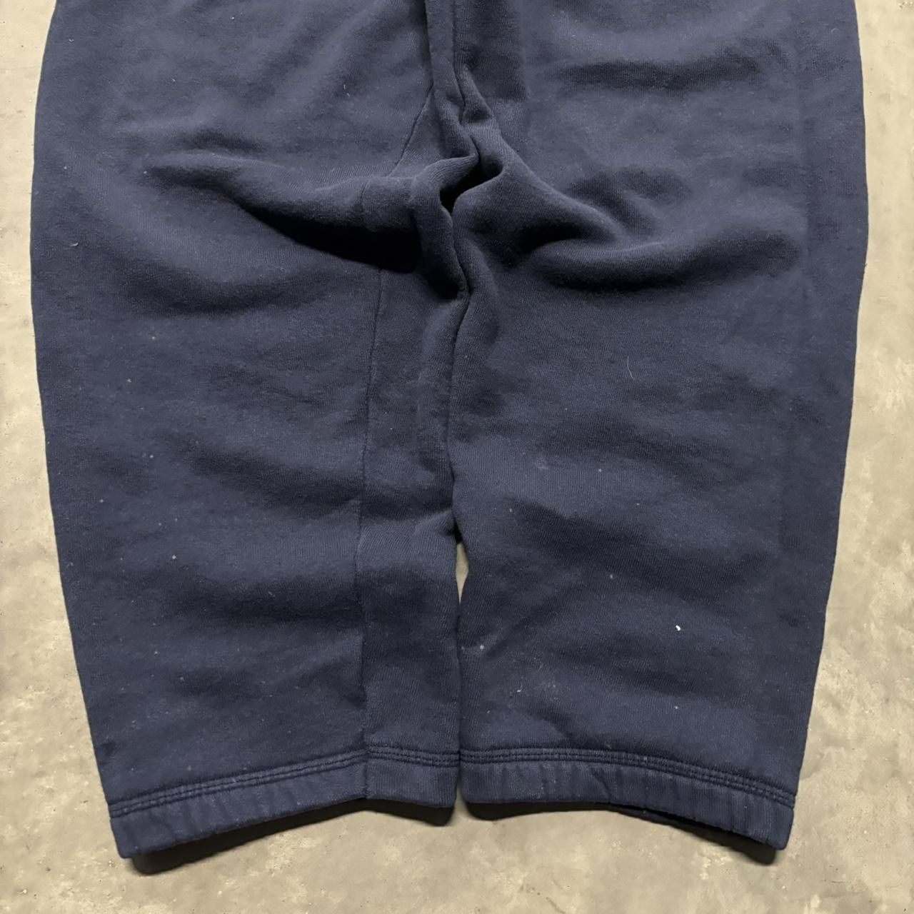 Japanese Brand × Vintage Crazy Vintage 90s Navy Blue Skater Essential Sweatpants! Size US 30 / EU 46 - 5 Thumbnail