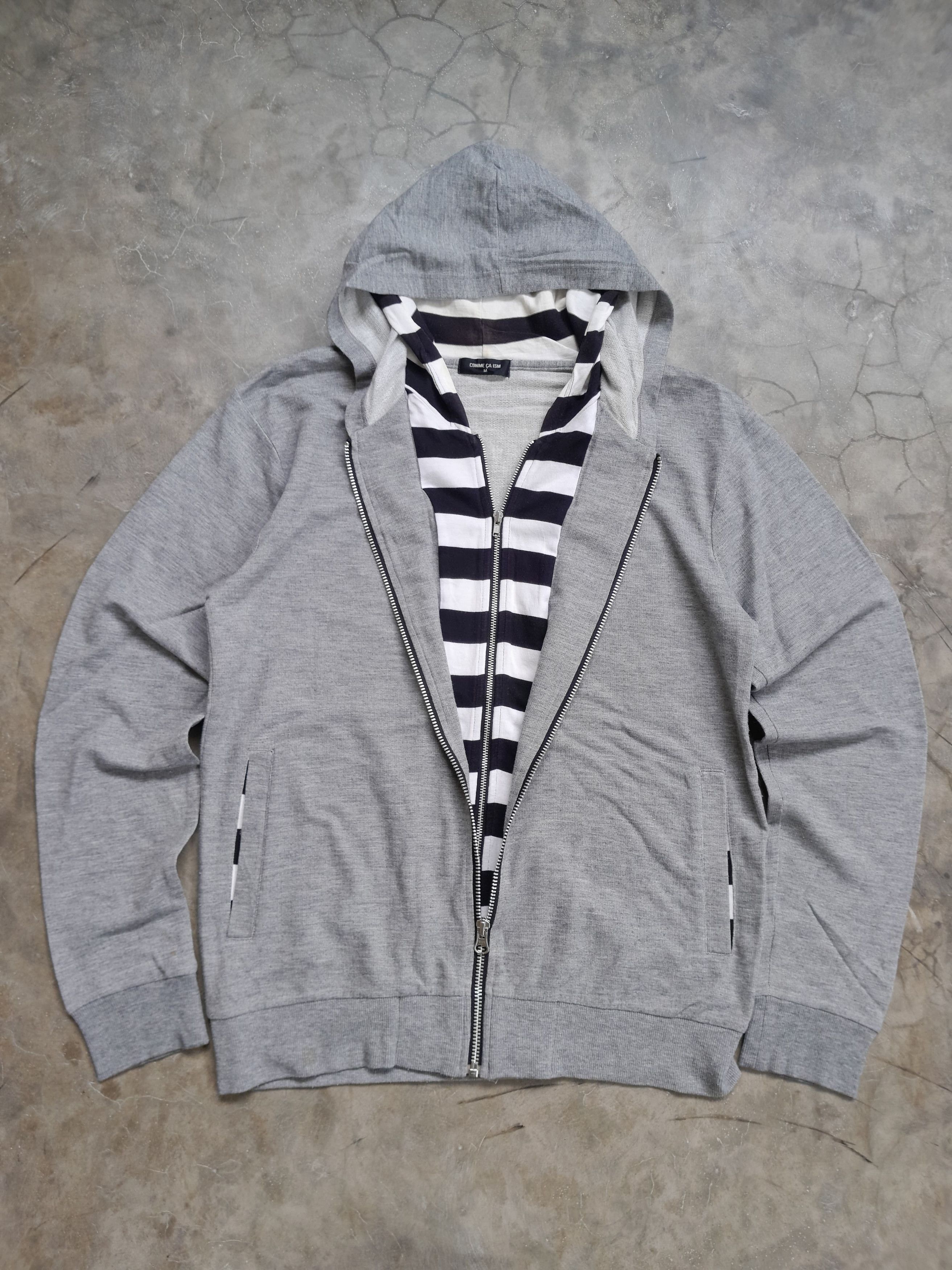 Comme Ca Ism 2000s Comme Ca Ism Double Layer Zip Up Hoodie Size US M / EU 48-50 / 2 - 1 Thumbnail