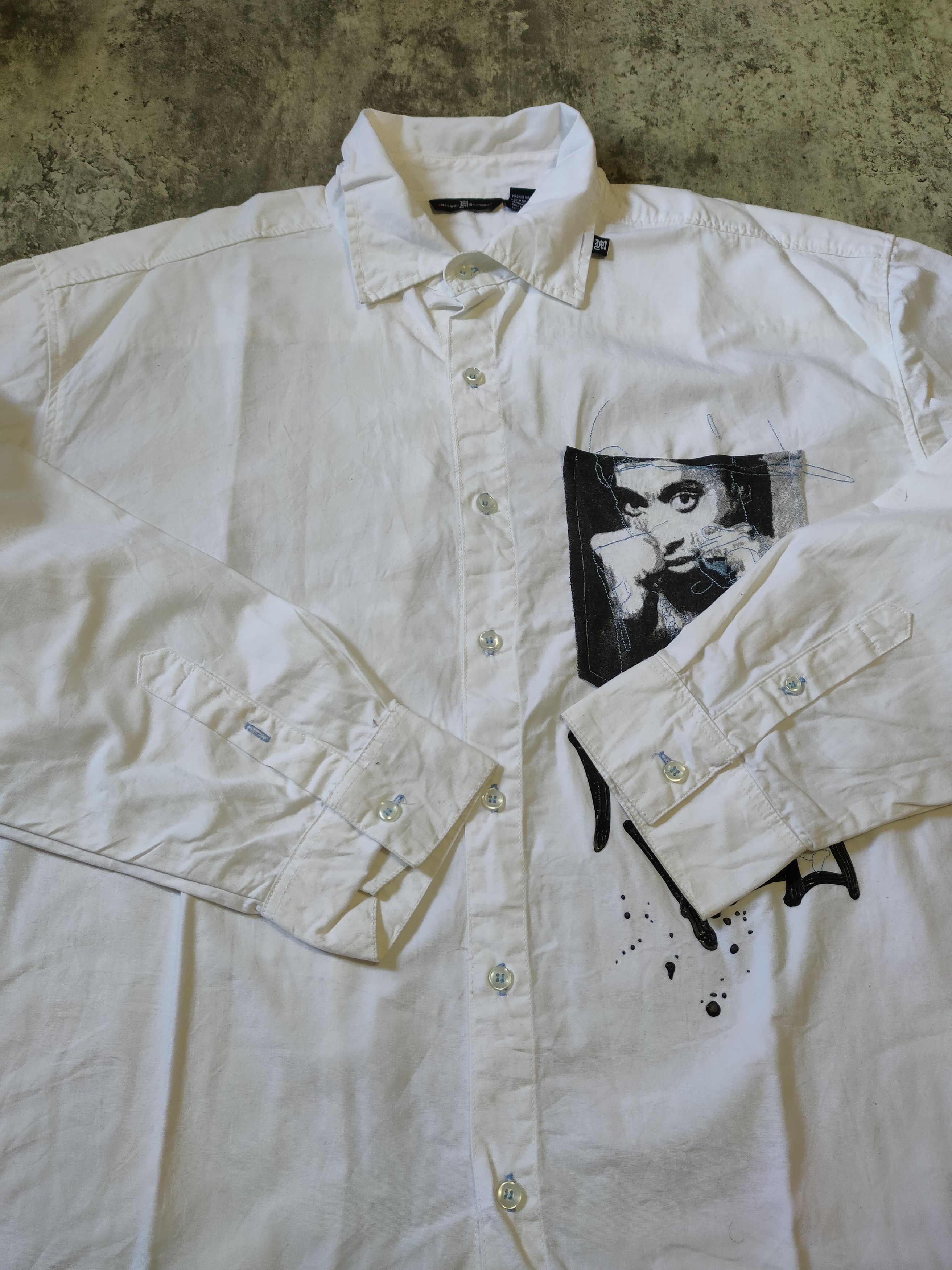 Makaveli × Rap Tees 🔥 Makaveli 2pac Button Shirt Size US XXL / EU 58 / 5 - 2 Thumbnail