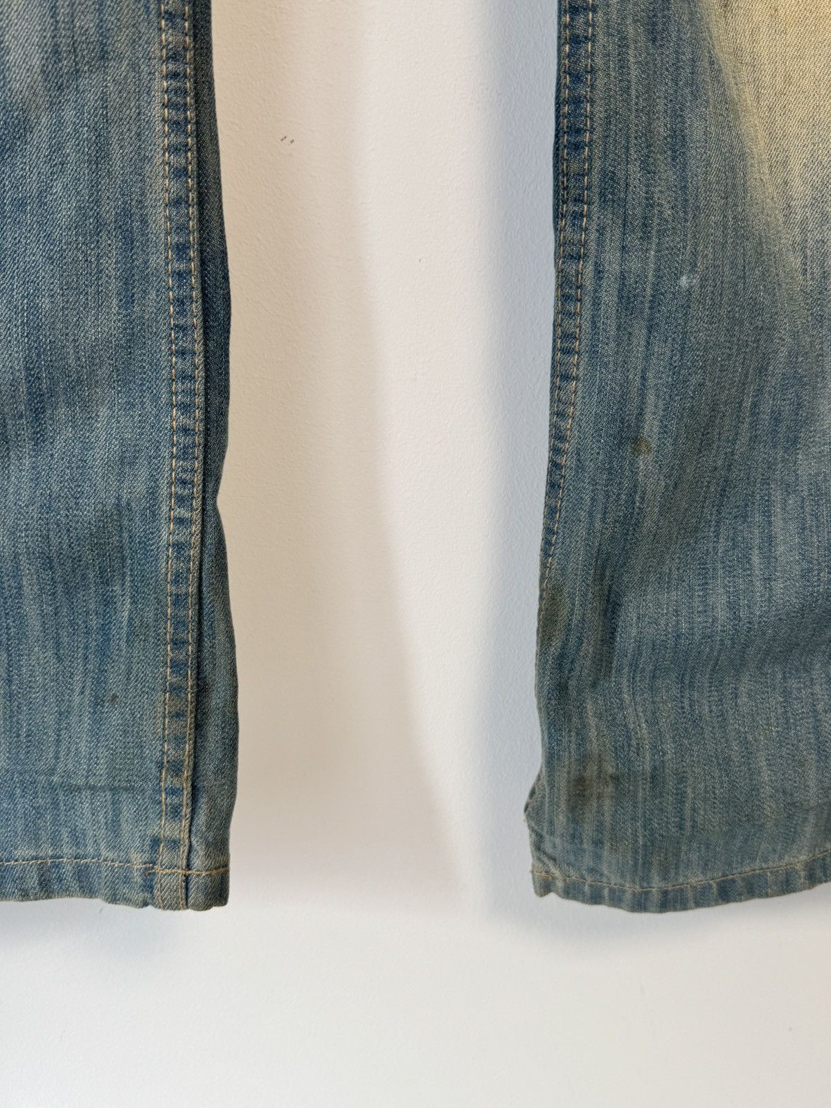 Dolce & Gabbana Vintage Dolce & Gabbana Distressed Faded Poem Denim Jeans Size US 33 - 8 Thumbnail