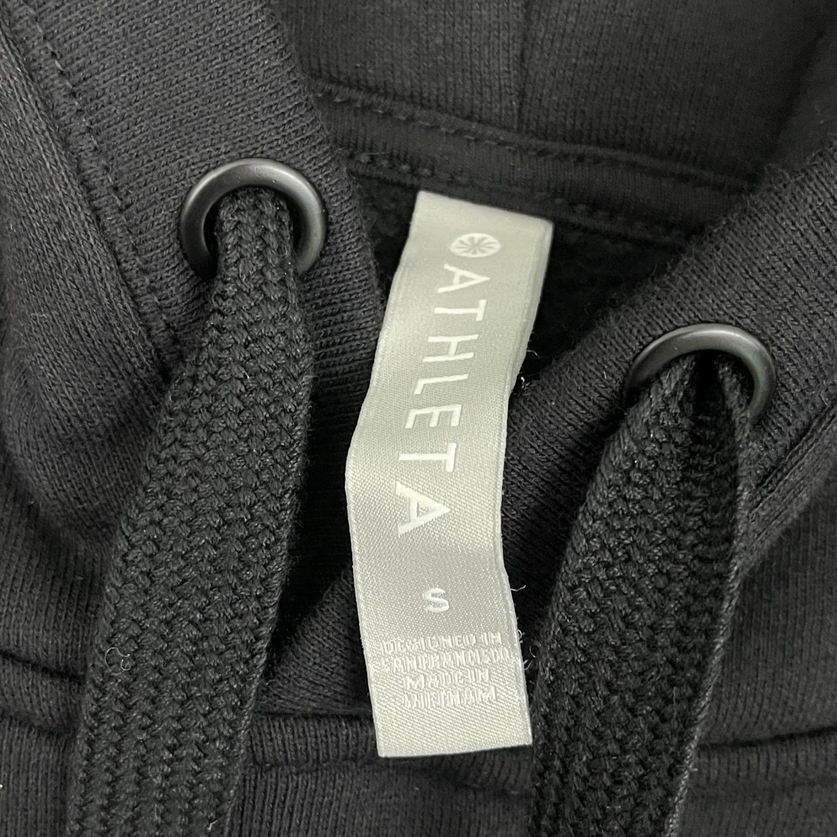 Athleta Athleta 24/7 Hoodie Sweatshirt Womens S Black Fleece Athleisure Active Pullover Jacket/Coat Size S / US 4 / IT 40 - 2 Thumbnail