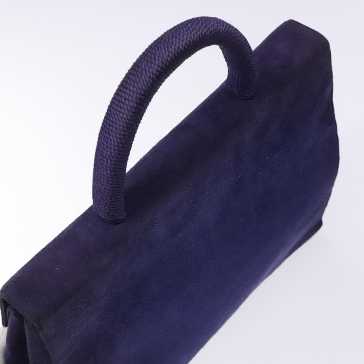 Prada PRADA Hand Bag Suede Purple Gold Size ONE SIZE - 6 Thumbnail