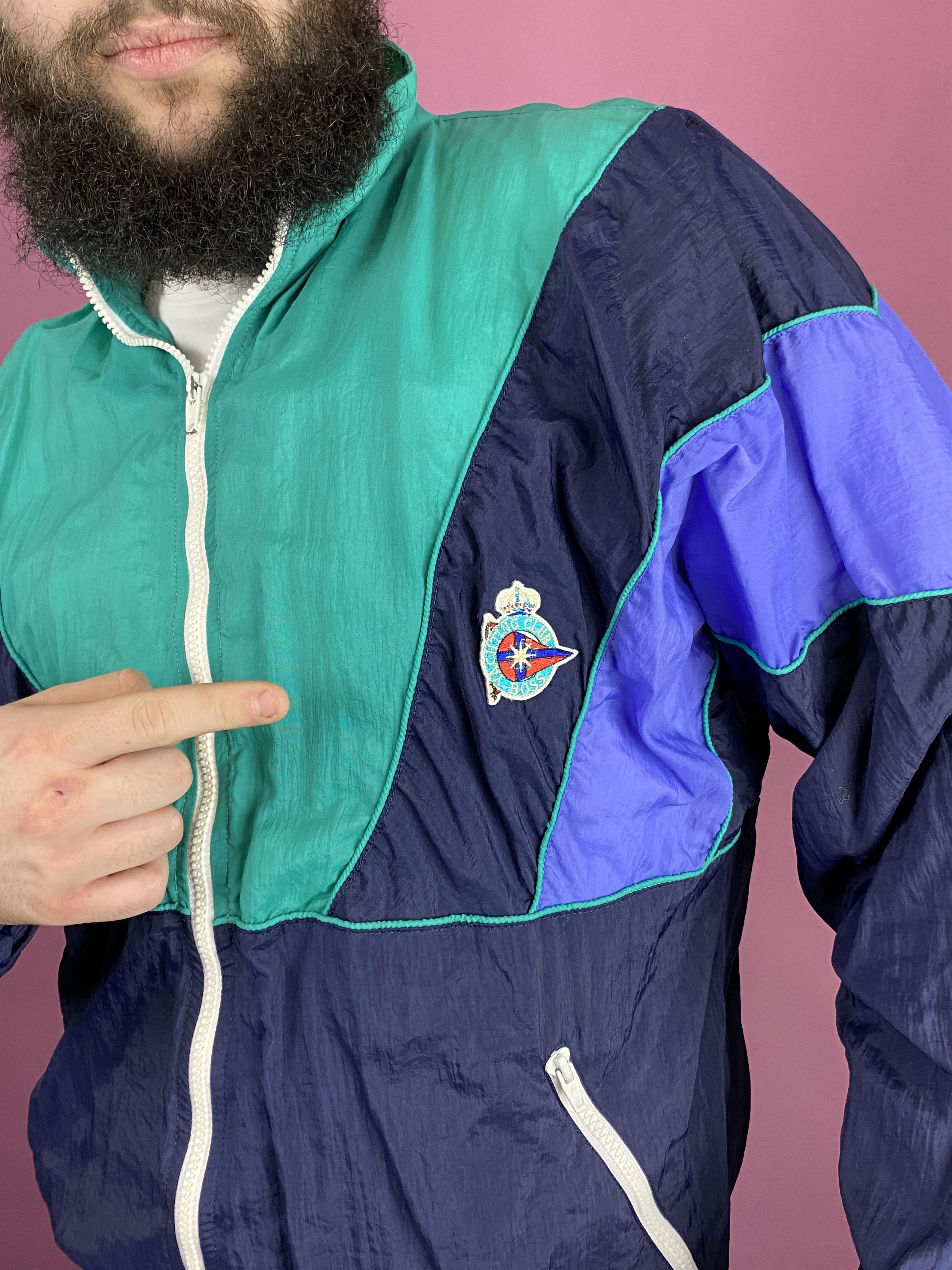 Hugo Boss × Vintage 90s Hugo Boss Sport Vintage Men's Windbreaker Jacket - M Size US M / EU 48-50 / 2 - 4 Thumbnail