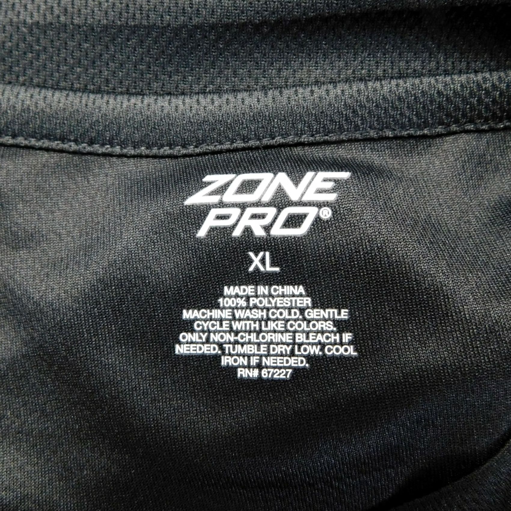 Vintage Zone Pro Sport T-Shirt Mens Short Sleeve Crew Neck Black XL #3289 Size US XL / EU 56 / 4 - 4 Thumbnail