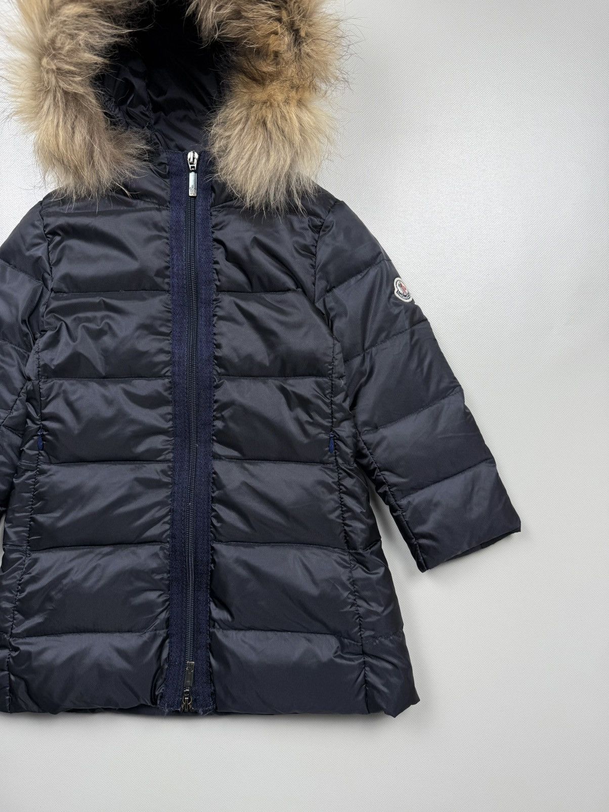 Moncler Moncler Kids Down Puffer Jacket With Fur Collar Size 2/92 Size XXS / US 00 / IT 34 - 4 Thumbnail