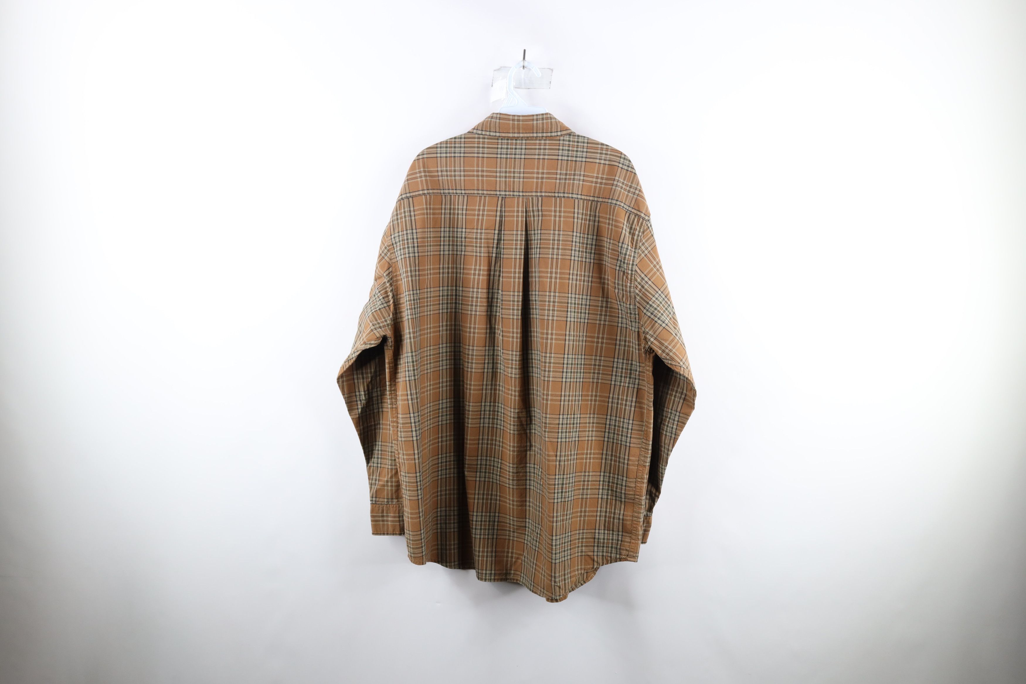Carhartt × Vintage Vintage Carhartt Collared Button Down Shirt Brown Plaid Size US L / EU 52-54 / 3 - 7 Thumbnail