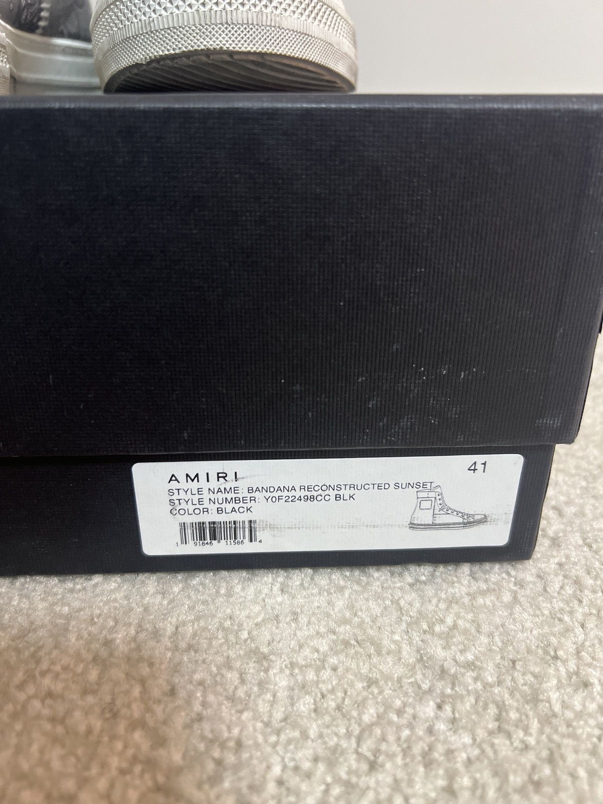 Amiri Bandana Reconstructed Sneakers in Multicolor Size US 8 / EU 41 - 10 Thumbnail