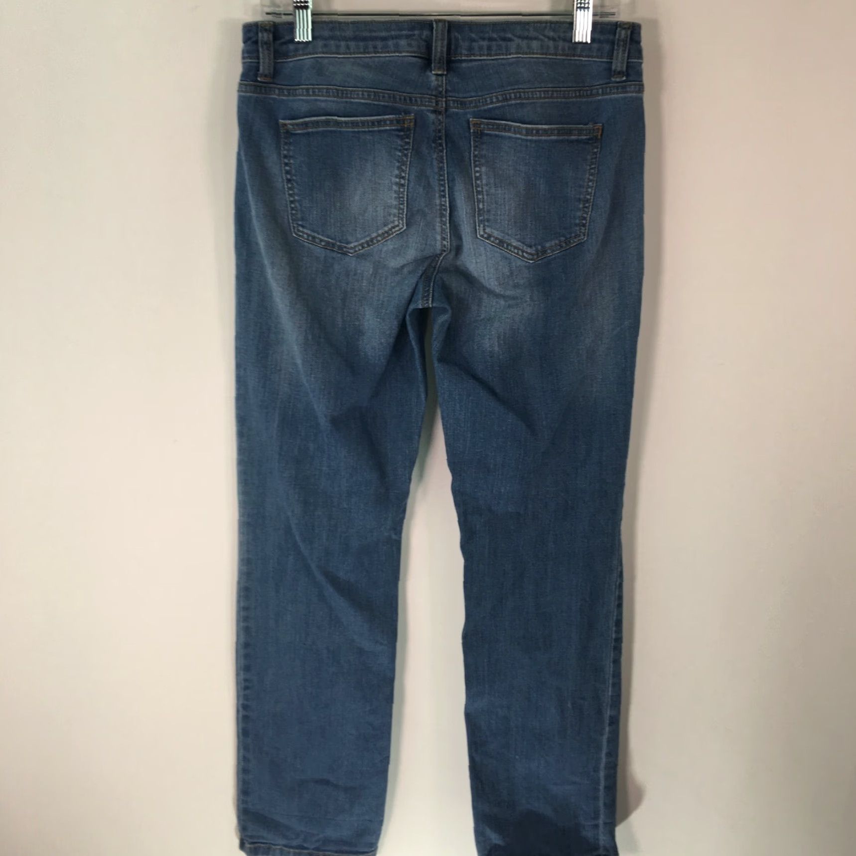 Apt. 9 Apt. 9 Women's Straight Leg Low Rise Casual Blue Denim Jeans Size 2 Size 26" / US 2 / IT 38 - 2 Thumbnail