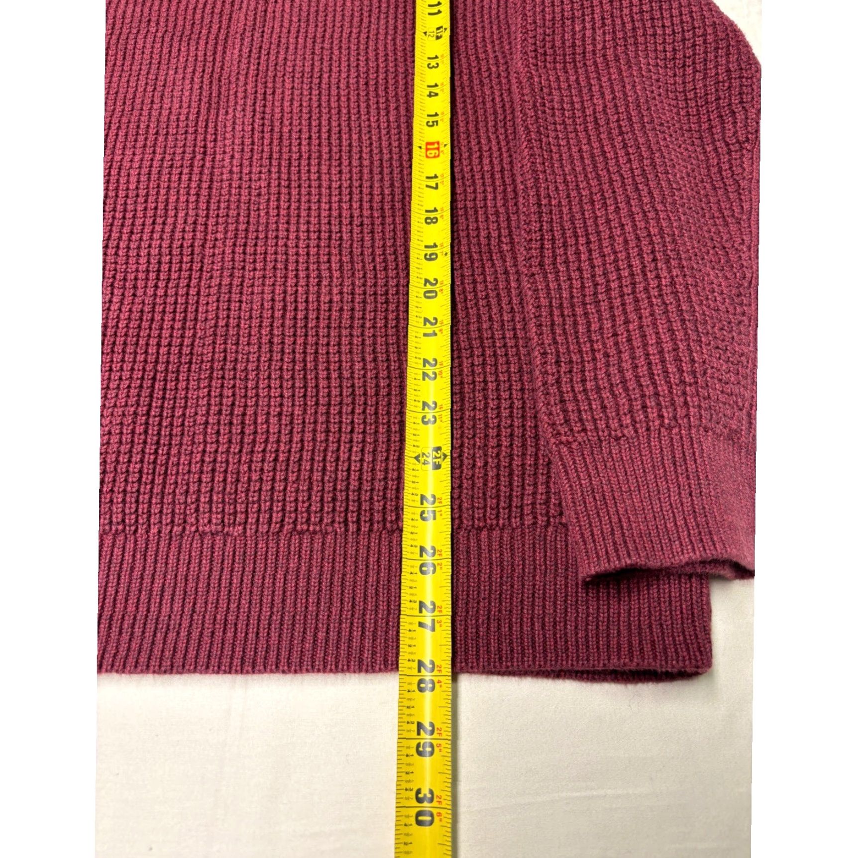 Vintage L.L.Bean Men's XL Tall 1/4 Zip Organic Cotton Waffle Knit Pullover Sweater Size US XL / EU 56 / 4 - 5 Thumbnail