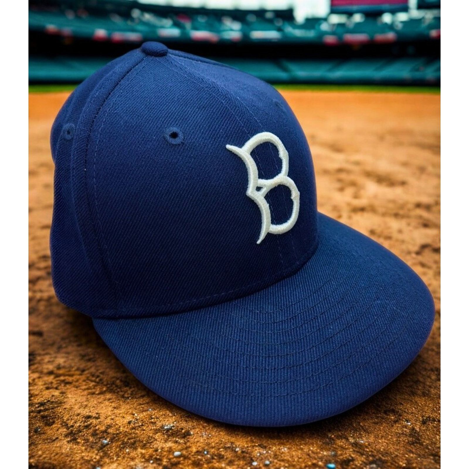 New Era Brooklyn Dodgers New Era Cooperstown Wool Fitted Hat Sz. 7 Size ONE SIZE - 3 Thumbnail