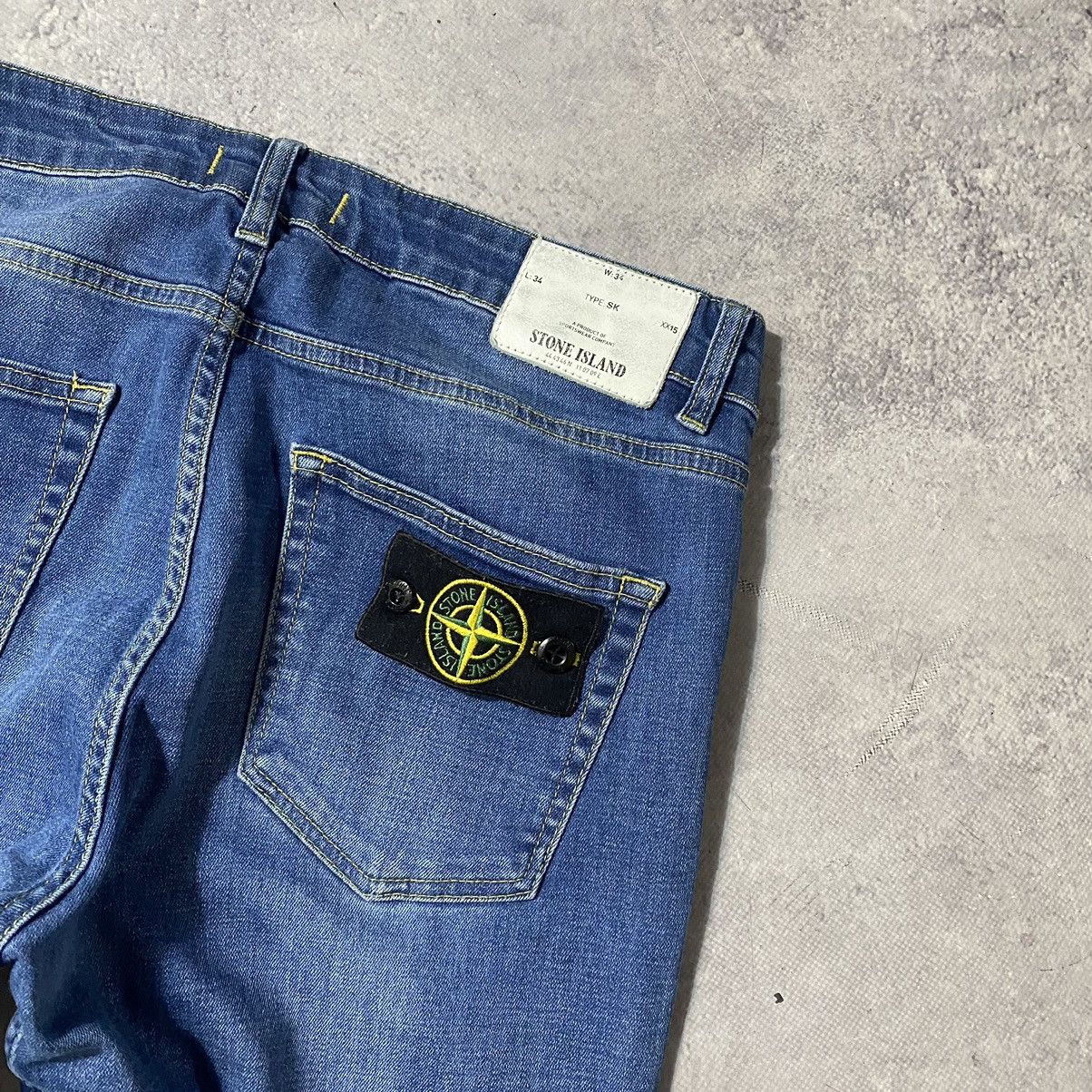 Stone Island Vintage Stone Island Jeans Patch Pocket Straight Fit Casual Size US 34 / EU 50 - 2 Thumbnail